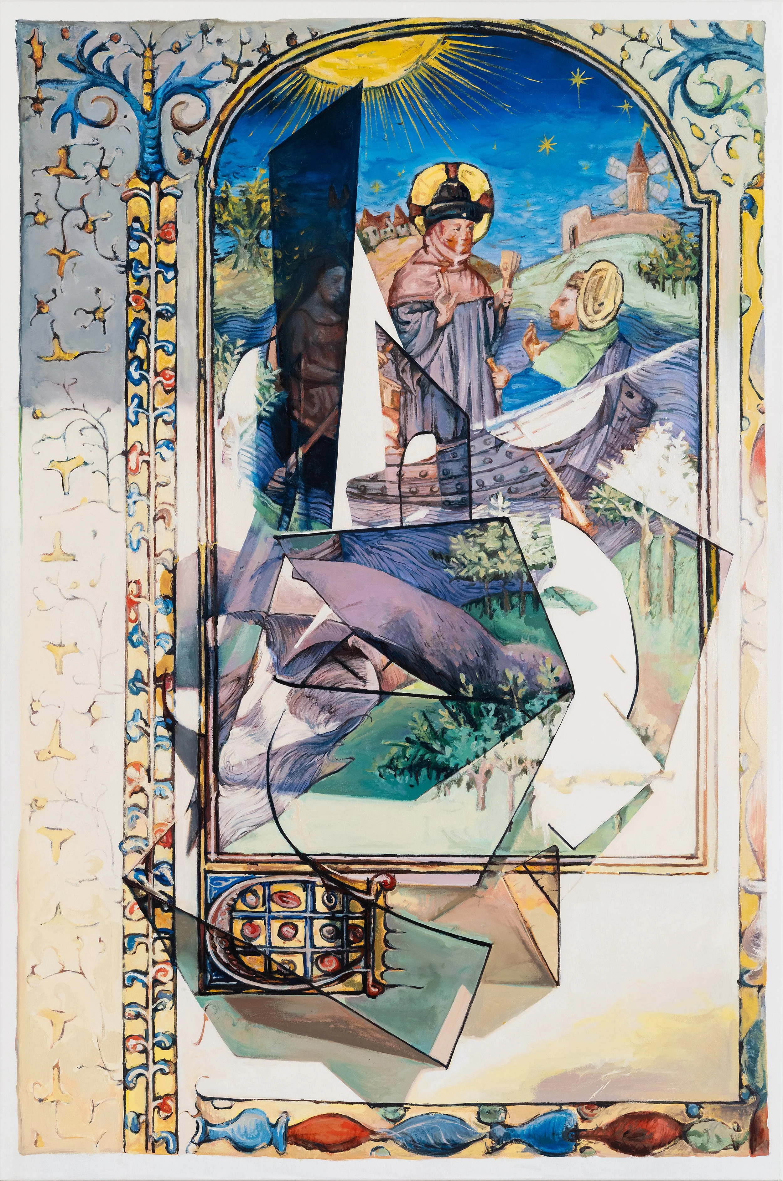   Vesper_Folded Hours_2   빛이 덮이는 시간_2, 2025. Oil on canvas 182.9×122 cm | 72×48 inch 