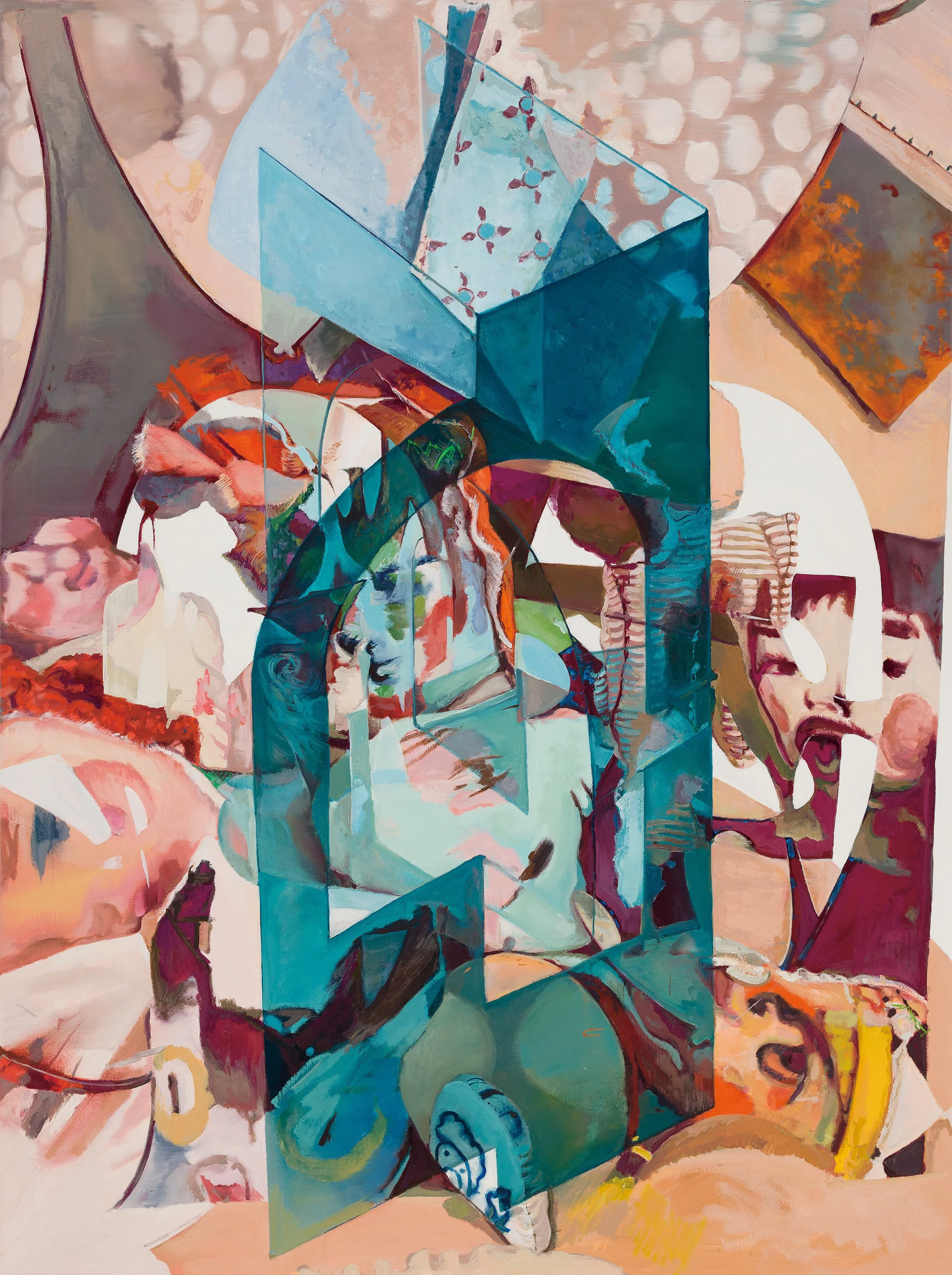    Window Fragment   창에 남은 장면, 2026. Oil on canvas 122×91.5 cm | 48×36 inch 