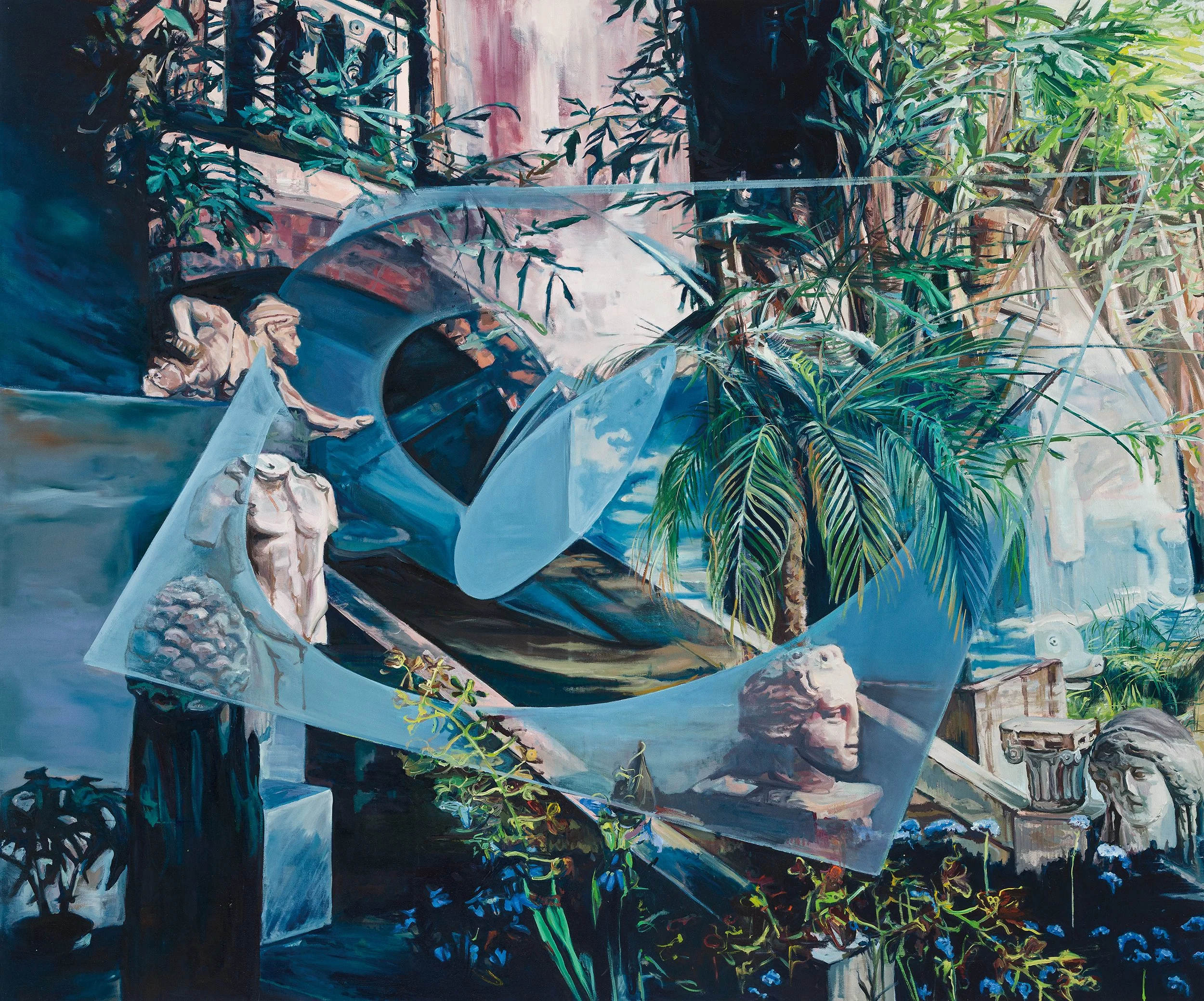   The Gardener of Time   시간의 정원을 돌보는 이, 2025. Oil on canvas 152.4×182.9 cm | 60×72 inch 
