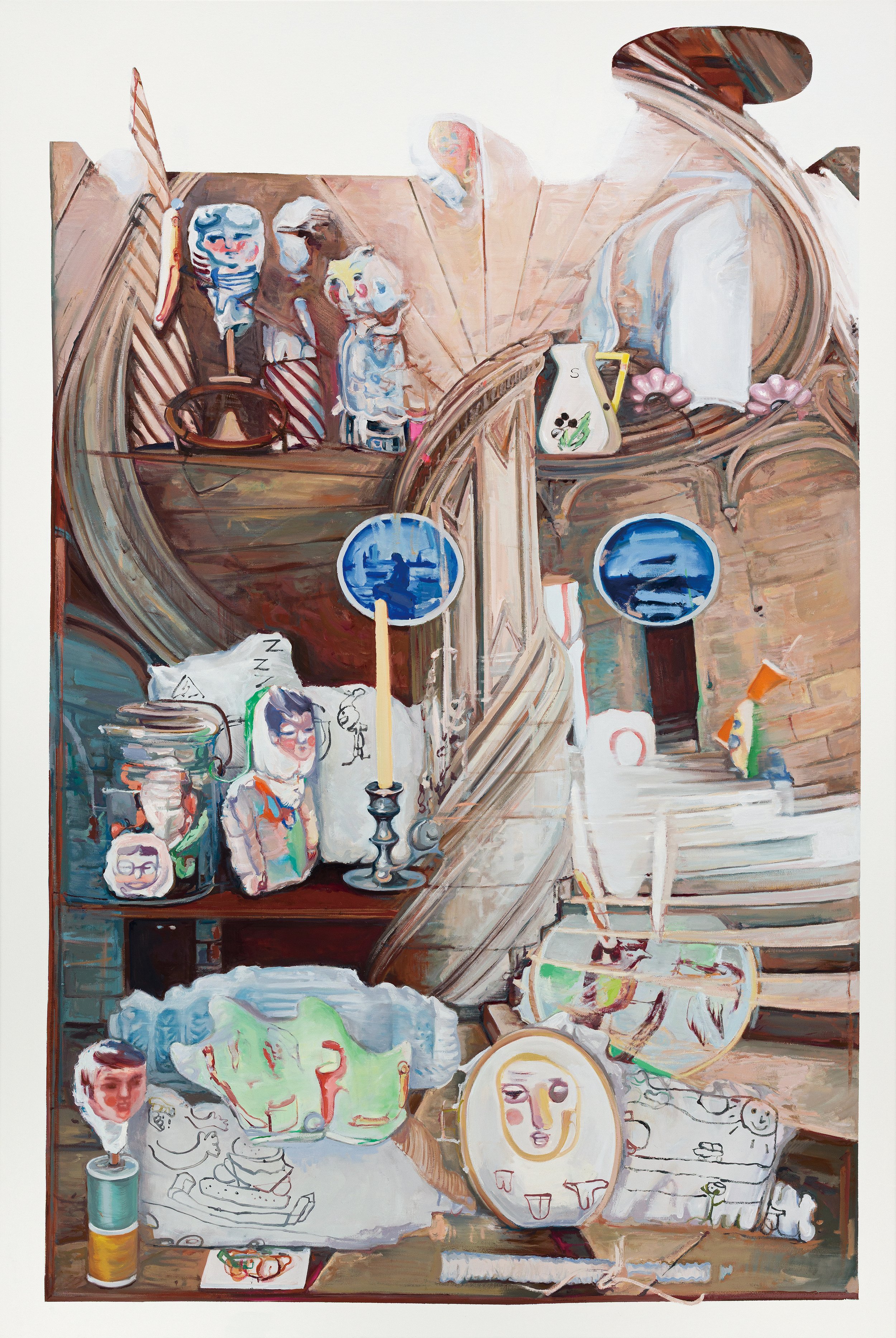   Interstice_Double Passage   간극_이중 통로, 2026. Oil on canvas 182.9×122 cm | 72×48 inch 