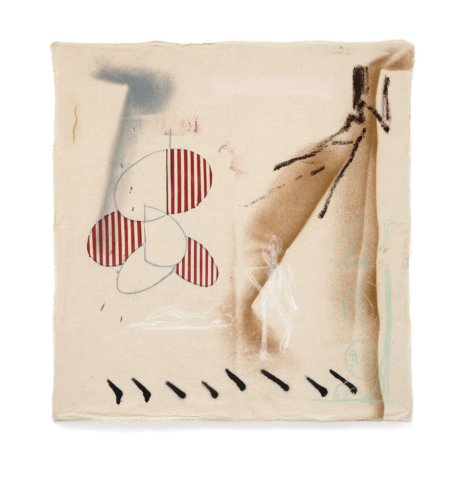   Pilgrimage_1   좁은 문으로 _1, 2024. Pastel, acrylic, oil stick on canvas, mounted on wooden panel, 28 × 26 inch (71 × 66 cm) 