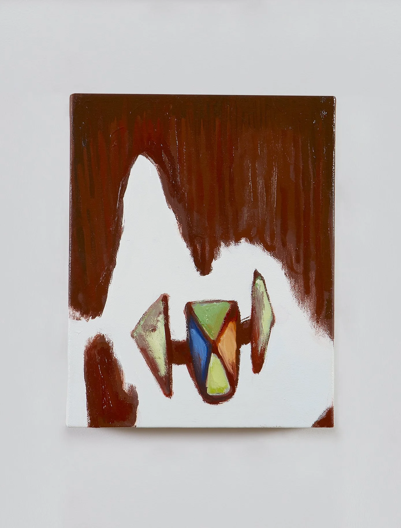 Satellite  인공위성, 2023. Oil on canvas, 14½×8 in. | 36×20.3 cm