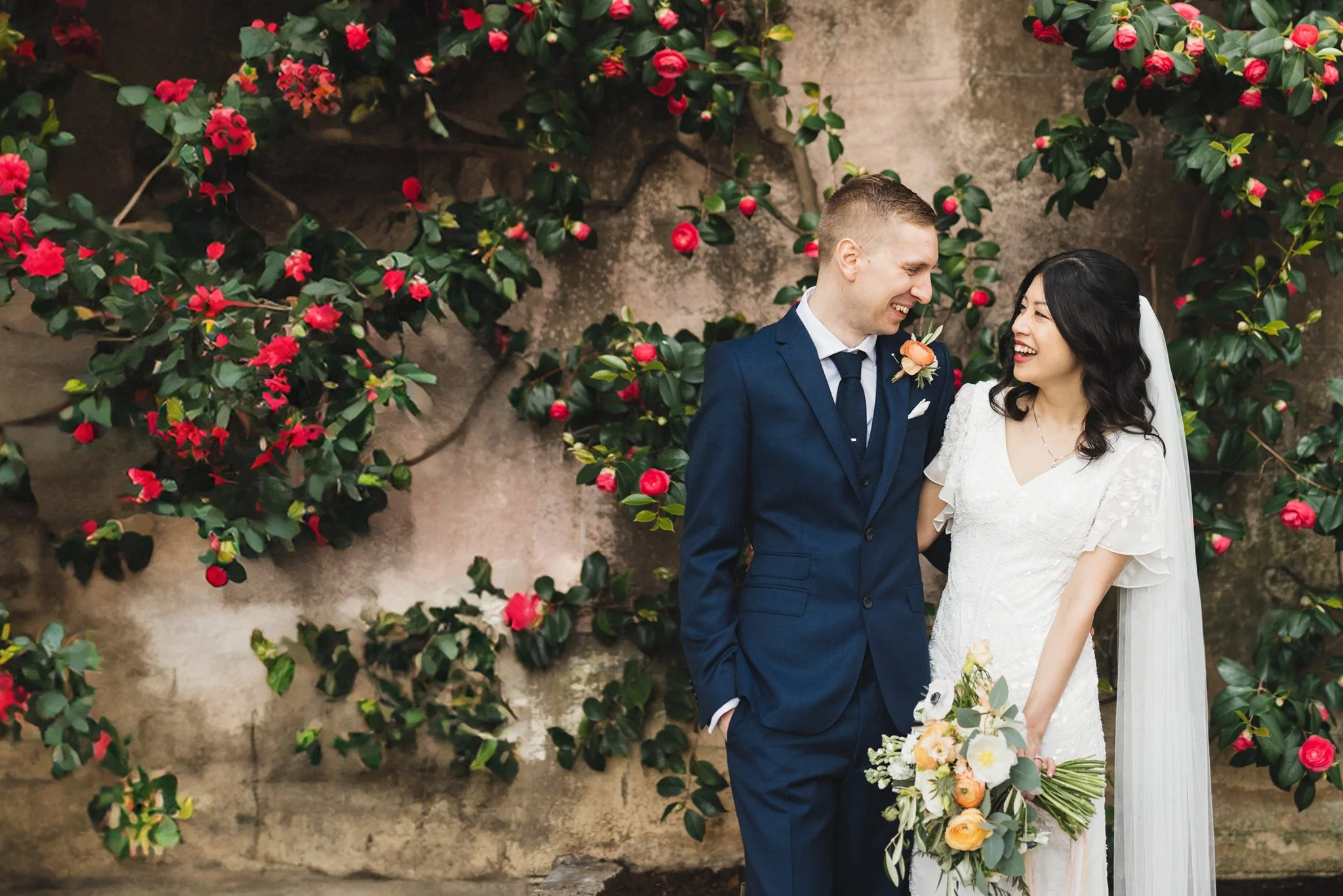 Alex & Dean: Multicultural Springtime Wedding at Woburn Sculpture Gallery