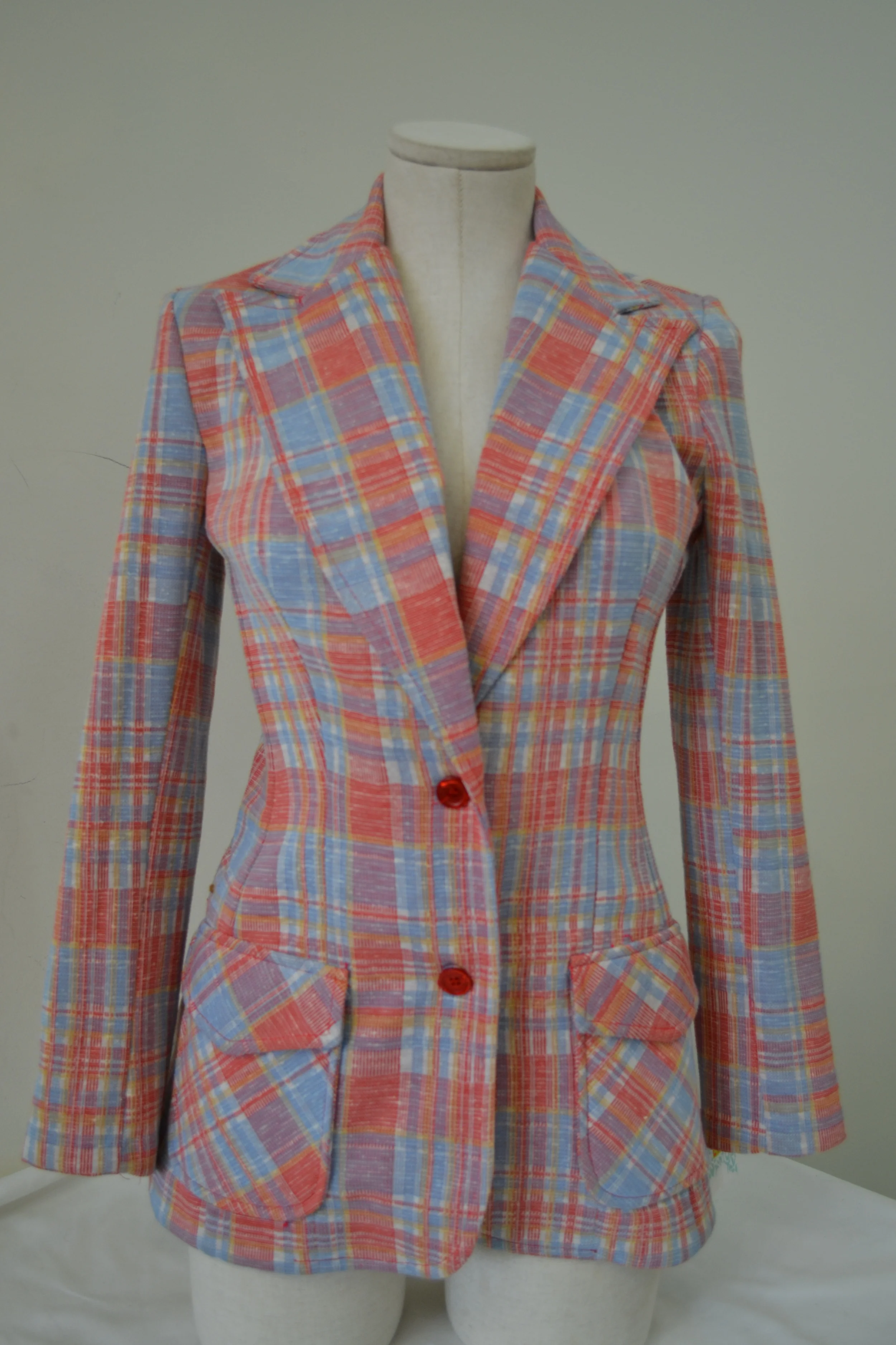 70's plaid jacket never worn