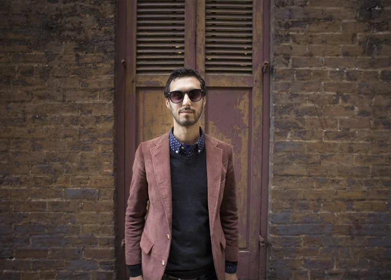 Ben is wearing... Jacket - Vintage from Casablanca Sweater - Wallin & Bros. Nordstrom Button down - J. Crew Sunglasses - Urban Outfitters