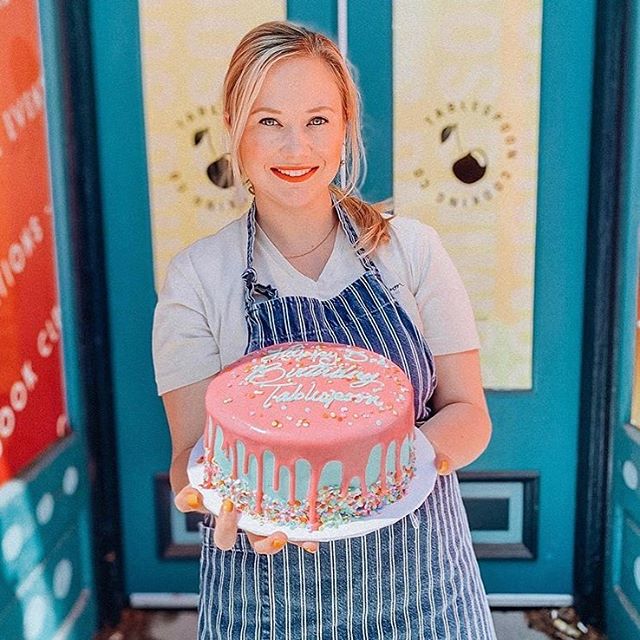 Happy 3 Year Anniversary to my client @jordanhamons owner of @tablespooncookingco 👩🏼&zwj;🍳 | I have been Jordans personal stylist and have produced her custom Tablespoon aprons for years! Thank you for making me a part of your journey Jordan! You 