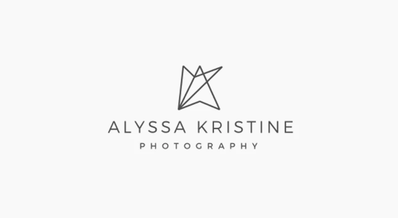 Another photographer’s logo. This one also includes a simple logo that plays off of the photographer’s initials.