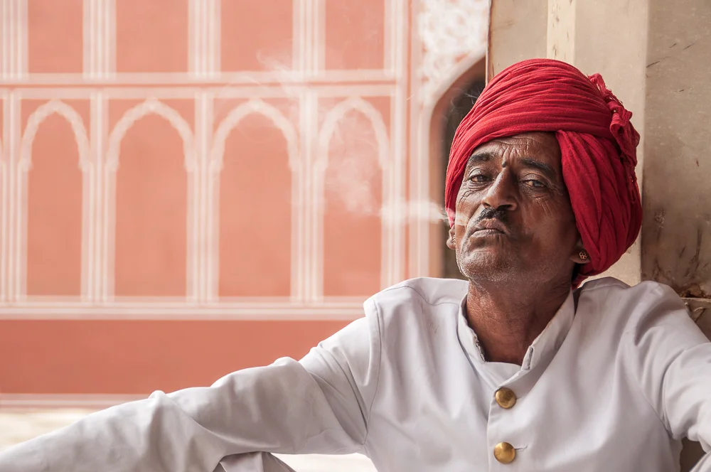 Red turban