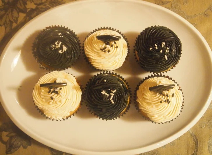 Marble cupcakes - when you can't decide between vanilla or chocolate.