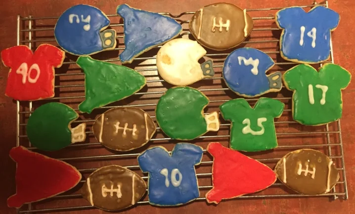 Celebrate the start of football season with these themed cookies.