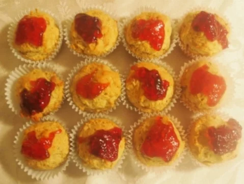 Peanut butter muffins - best served warm and with jelly.