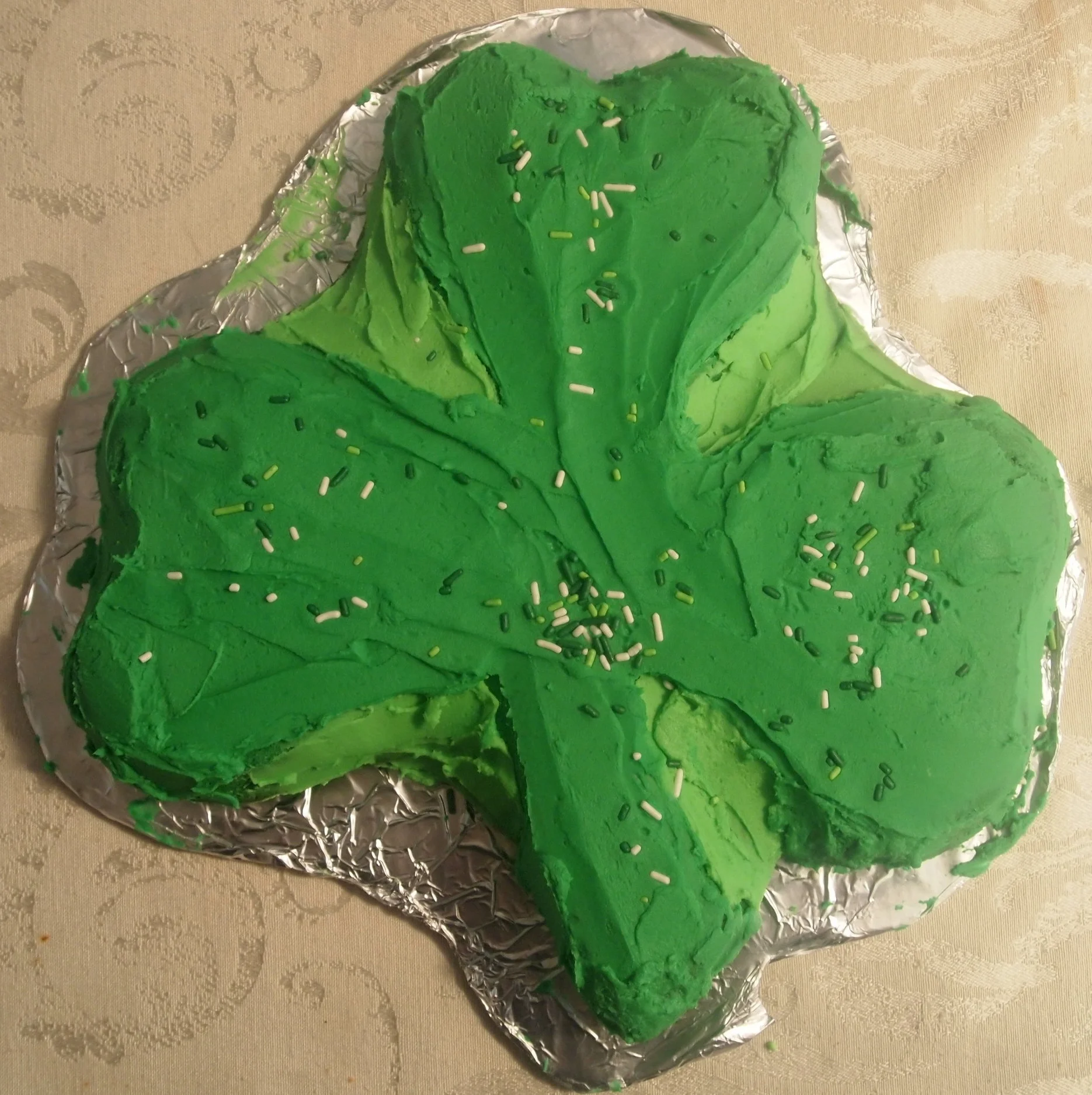 Celebrate St. Patrick’s Day with a green velvet shamrock cake.Price: $8.00