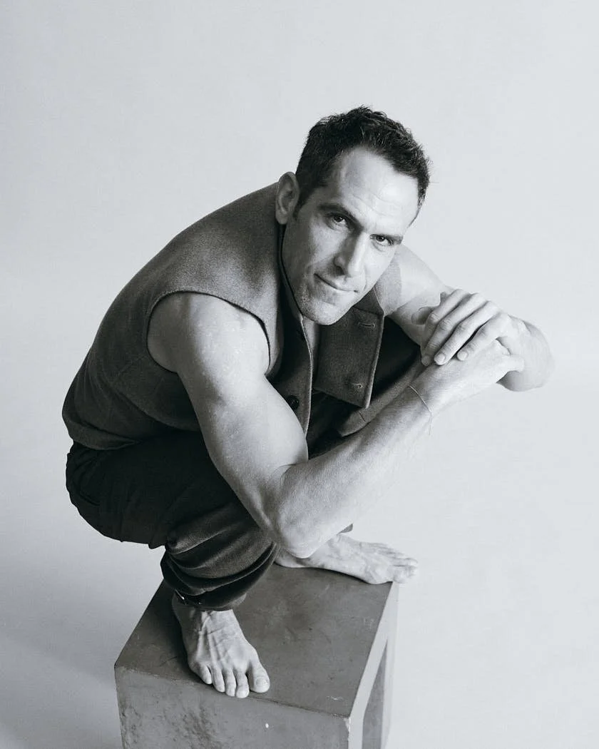 MANUEL LICCI LE MILE Magazine Interview photo Antonio Crotti Manuel wears a total look by LORO PIANA