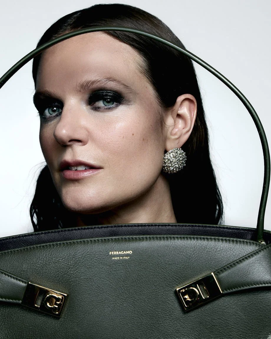 Tove Lo Cover for LE MILE Magazine wearing FW26 Tove Lo wears earrings by ALAN HAMILKO and carries a bag by FERRAGAMO