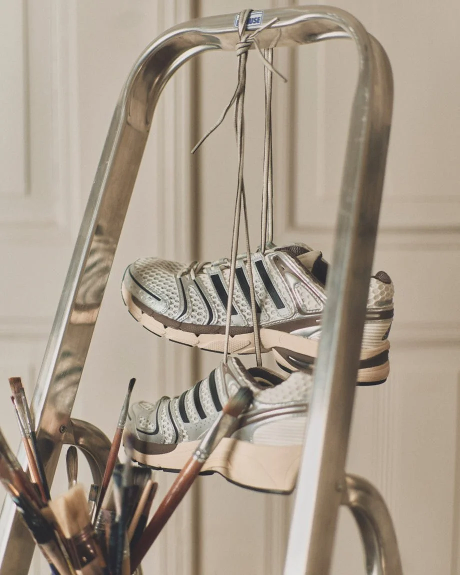 Cosima Kaibel first painted Cover for adidas adistar Control 5 with LE MILE Magazine photo Nicolai Sauer magazine identity issue 40 ss26 Alban E. Smajli Albina Imeri