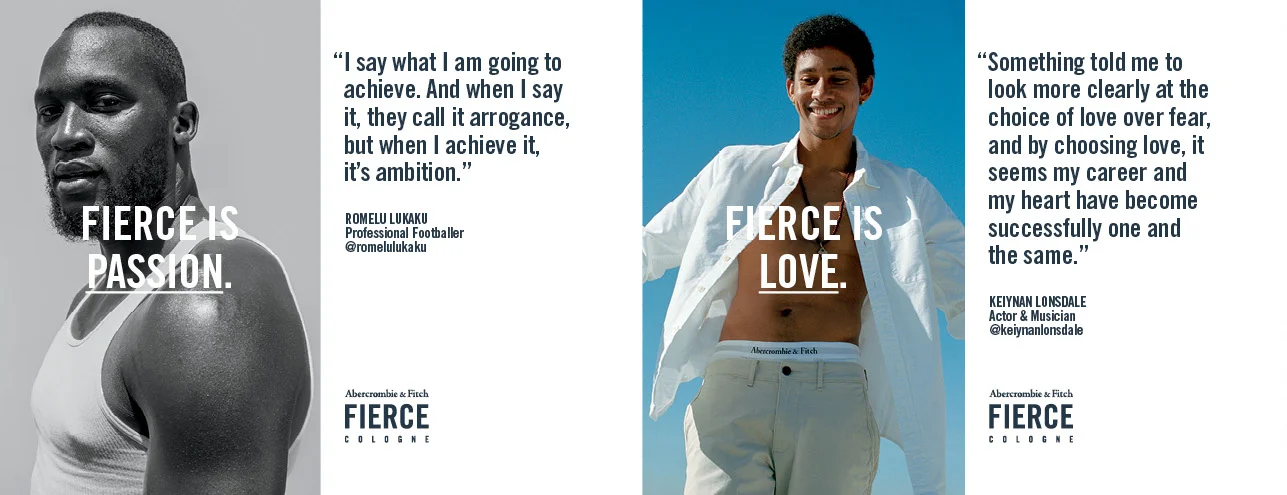 Romelu Lukaku and Keiynan Lonsdale for Abercrombie&Fitch Fierce
