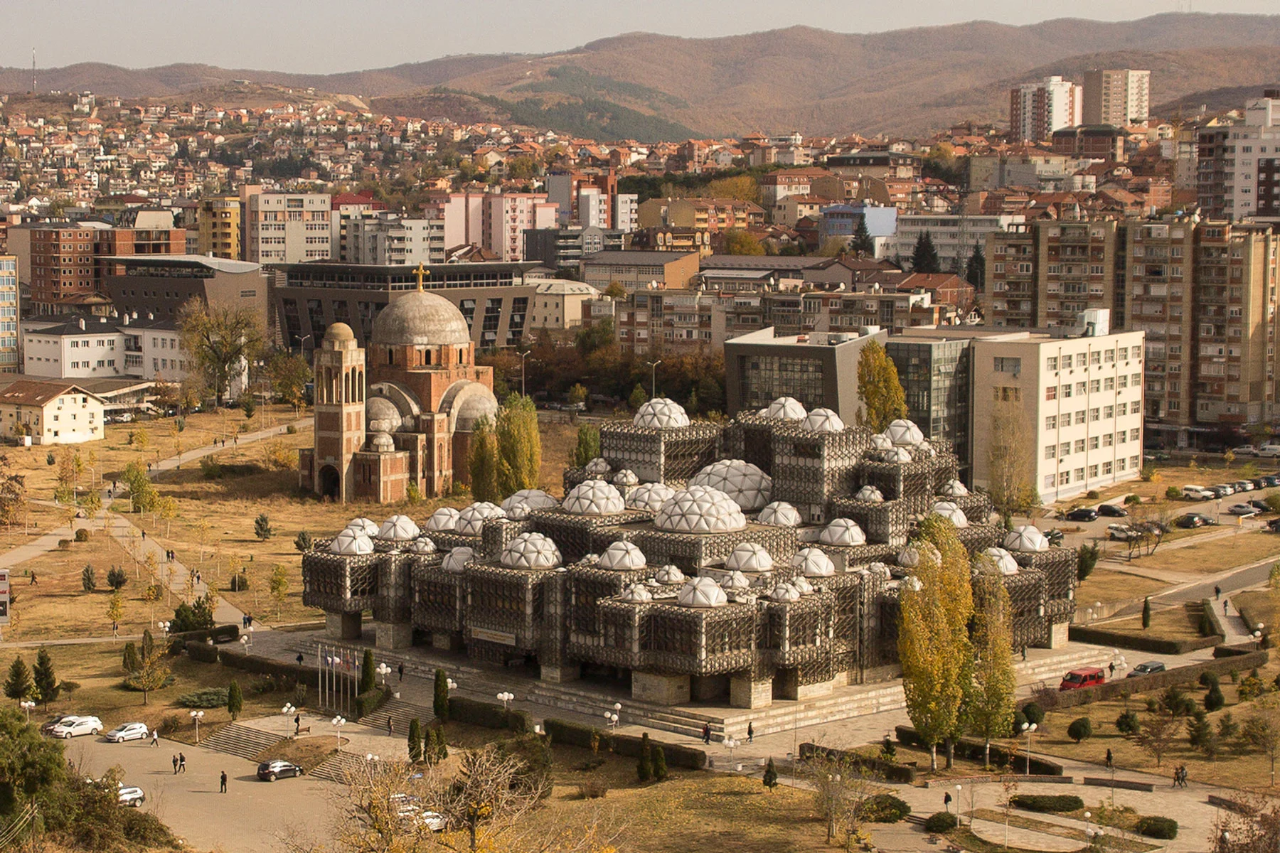 The National Library of Kosovo in Pristina. Photo by Ferdi Limani.