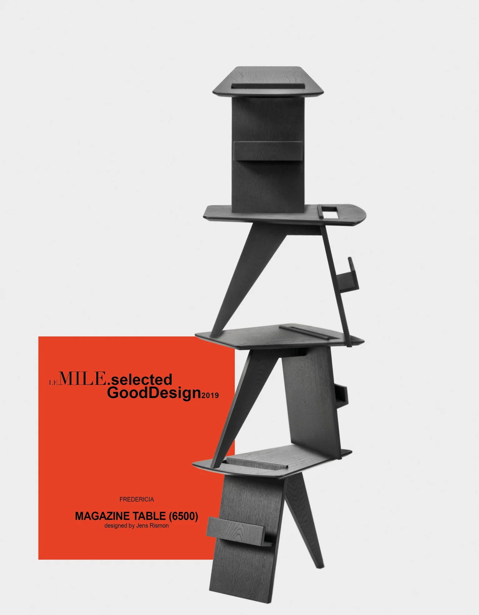 FREDERICIA Magazine Table (Model 6500), Designed by Jens Risom (Originally designed in 1949)