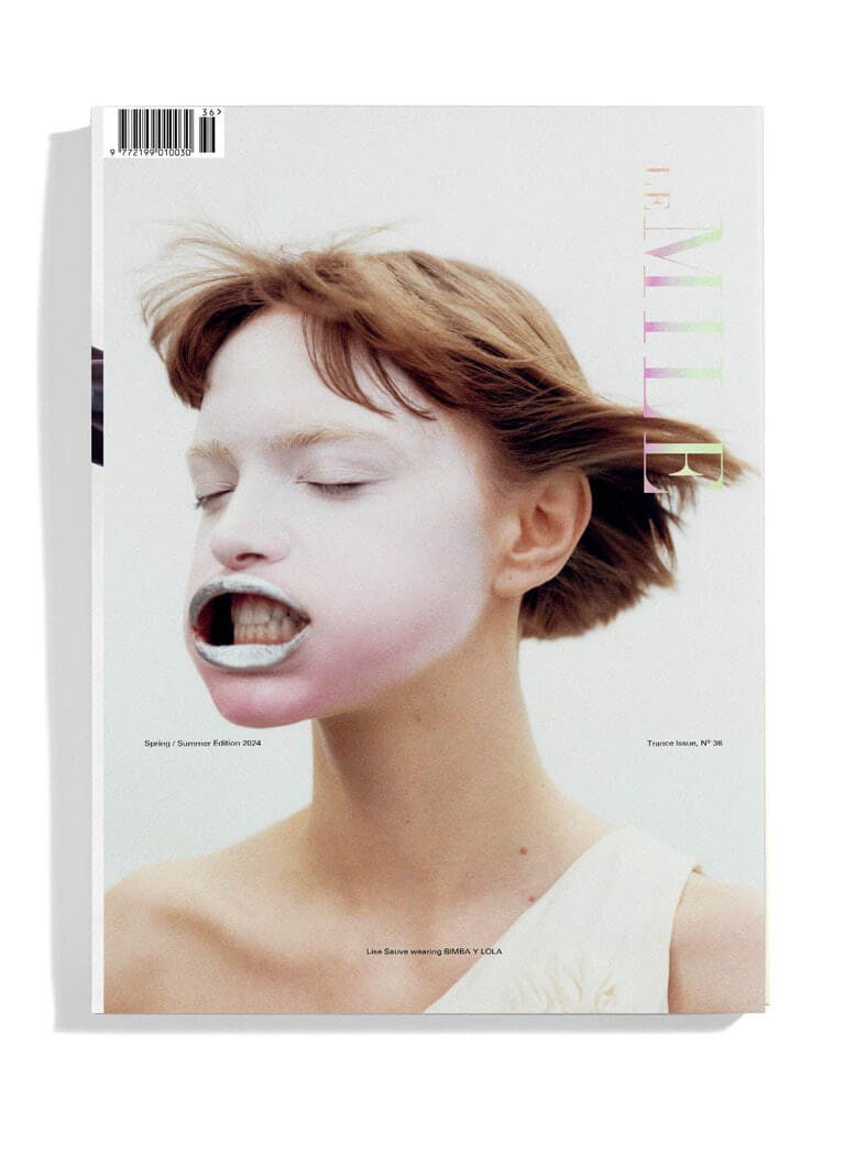 LE MILE Magazine Cover TRANCE Issue 36 SS2024   LISE SAUVE wearing BIMBA Y LOLA by GUILLE SANCHEZ