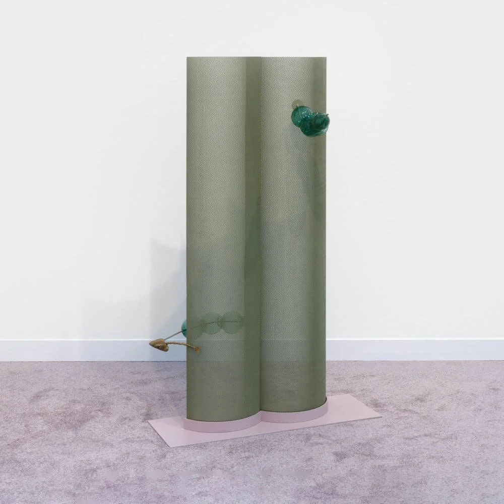 High Seas, 2026, Hand-blown glass, mild steel, bronze, paint, 147 x 90 x 68 cm. Frieze London. Public, London, 2026 LE MILE Magazine reviewed by editor Tagen Donovan