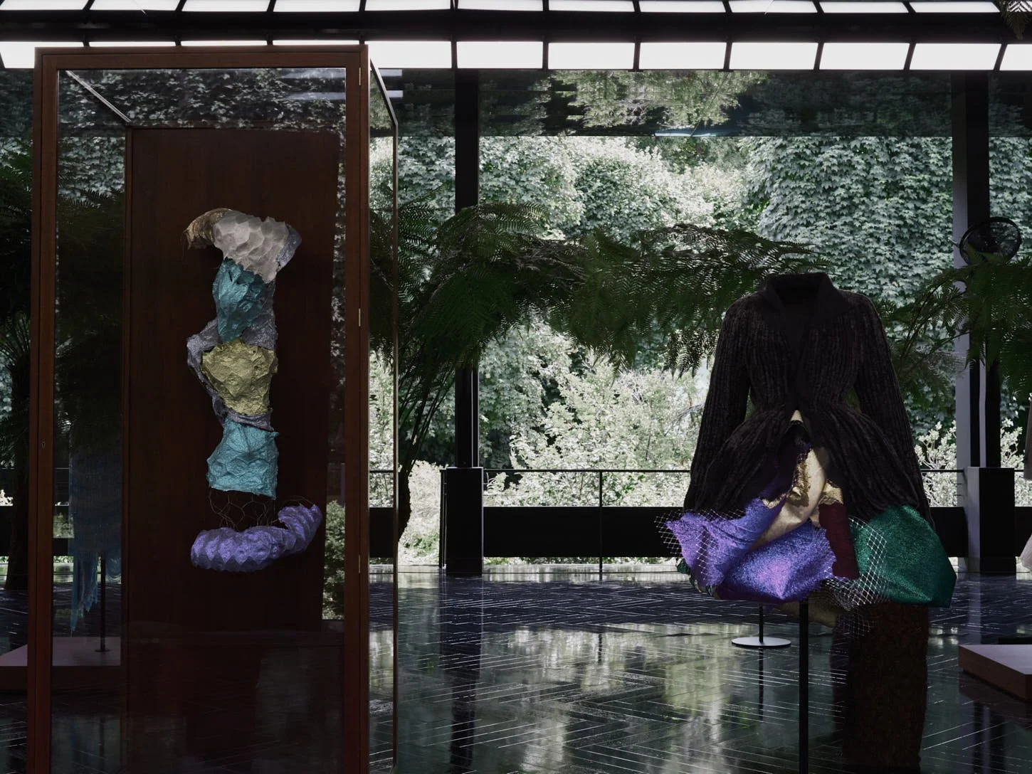 DIOR Haute Couture Exhibition with artist LYNDA BENGLIS GRAMMAR OF FORMS in Paris for LE MILE Magazine