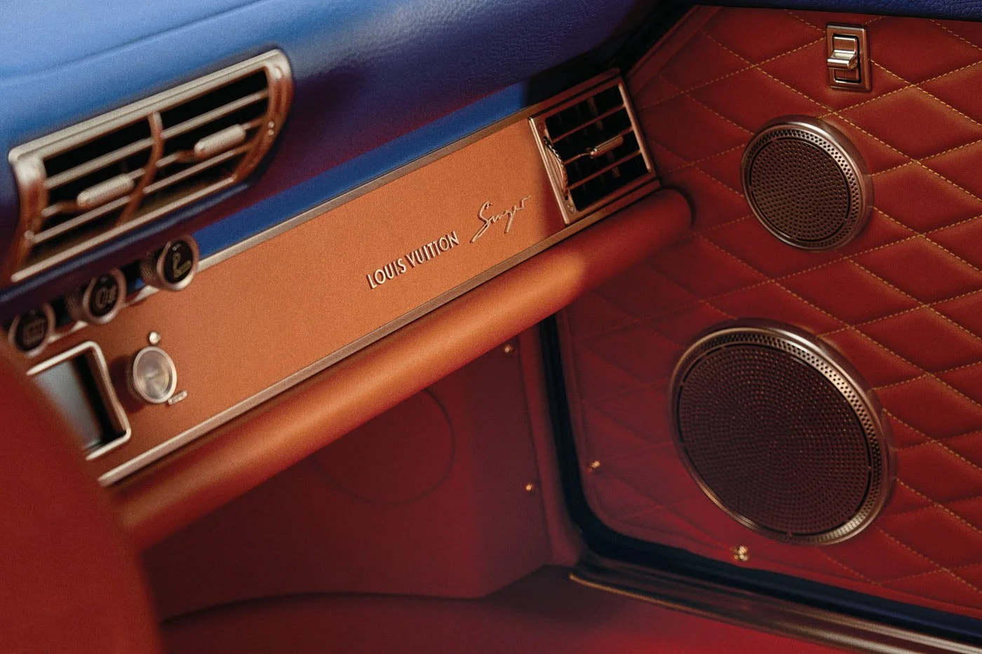 Porsche 911 Reimagined by Singer and Louis Vuitton LE MILE Magazine interior design leather