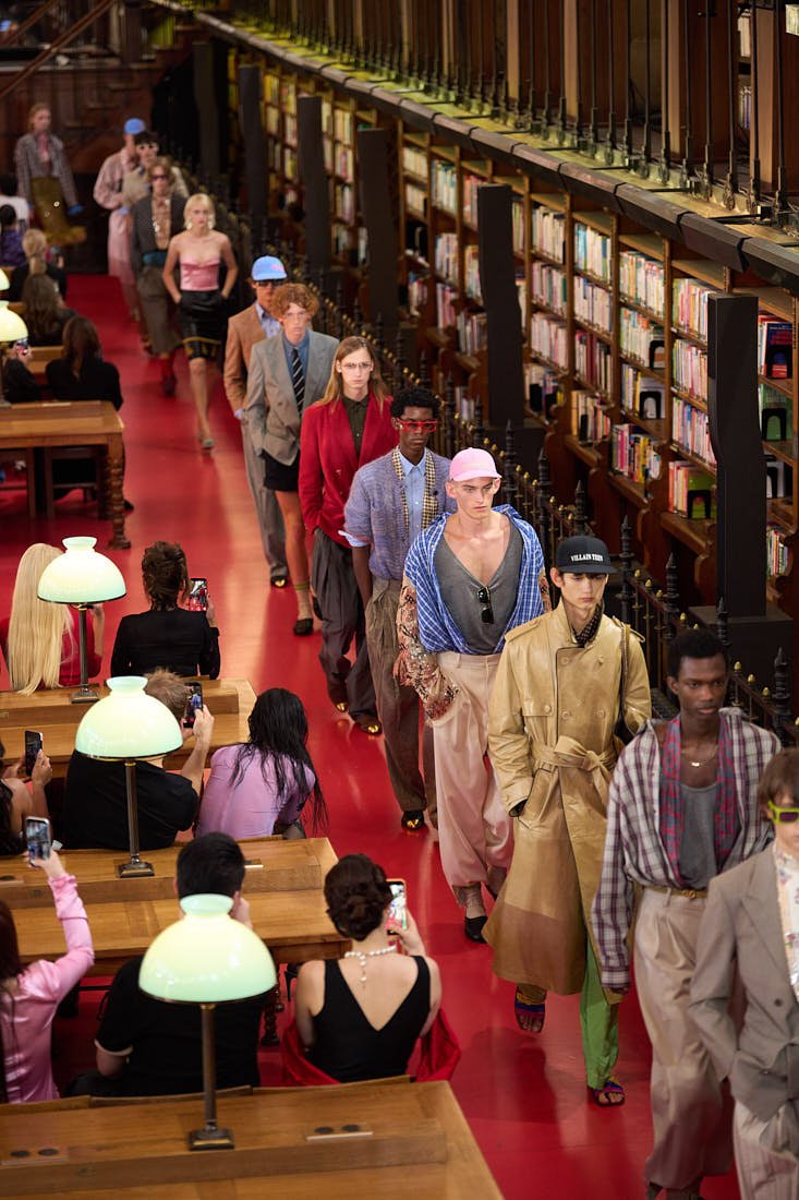 VALENTINO ANTIBIBLIOTECA by ALESSANDRO MICHELE SS27 Show during Paris Fashion Week for LE MILE Magazine
