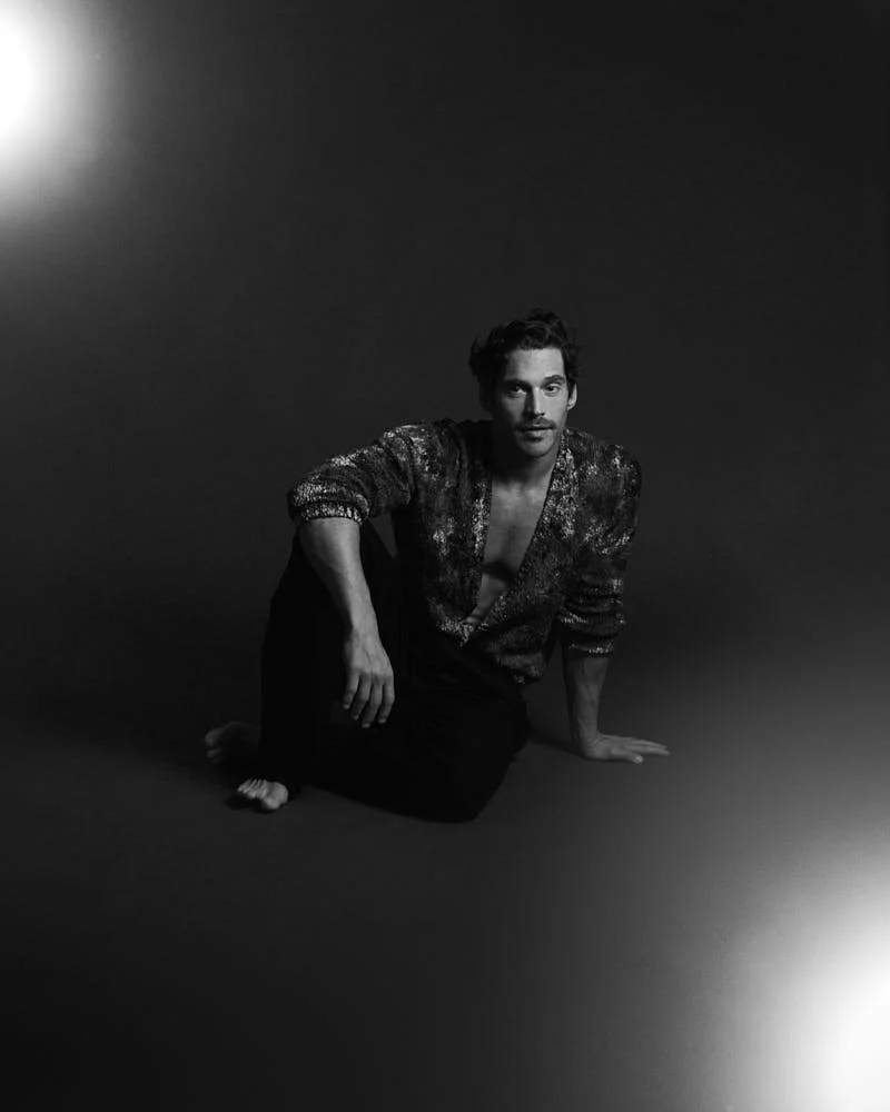 SIMONE BREDARIOL editorial FW25-26 lemilestudios LE MILE Magazine Simone wears a cardigan by AVANT-TOI, and pants by ZEGNA.