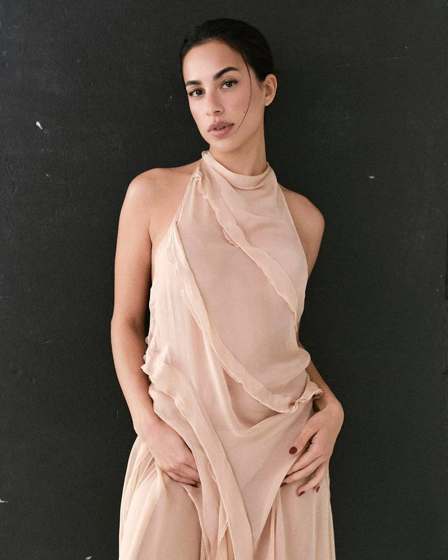LE MILE Magazine Interview with Gizem Emre photographed by Nic Schoppet Gizem wears a dress by DIESEL