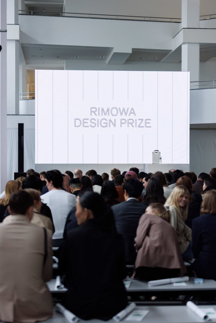 Guests at the RIMOWA Design Prize 2026 ceremony in Berlin for LE MILE Magazine