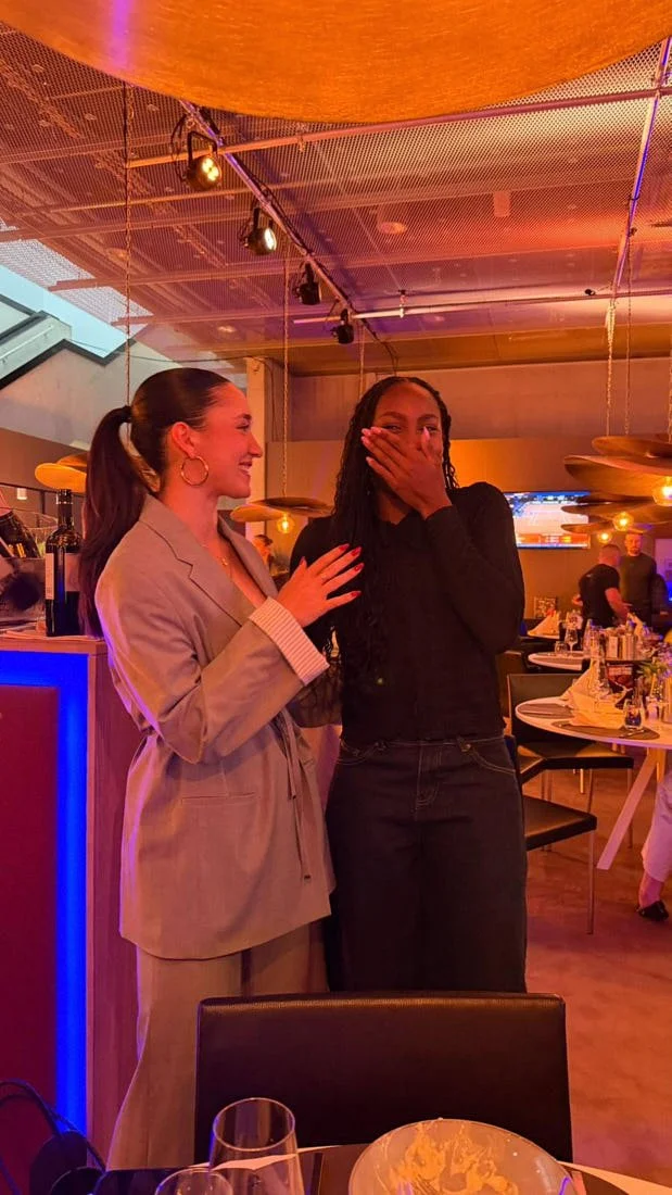 Eva Lys The personal Edit for LE MILE Porsche Tennis Grand Prix Coco and I at the players’ party