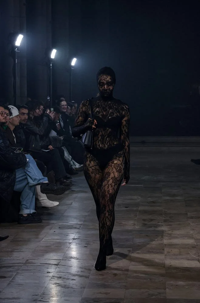 Algieri Paris Fashion Week FW26 LE MILE Magazine lemilestudios runway look dress with keys