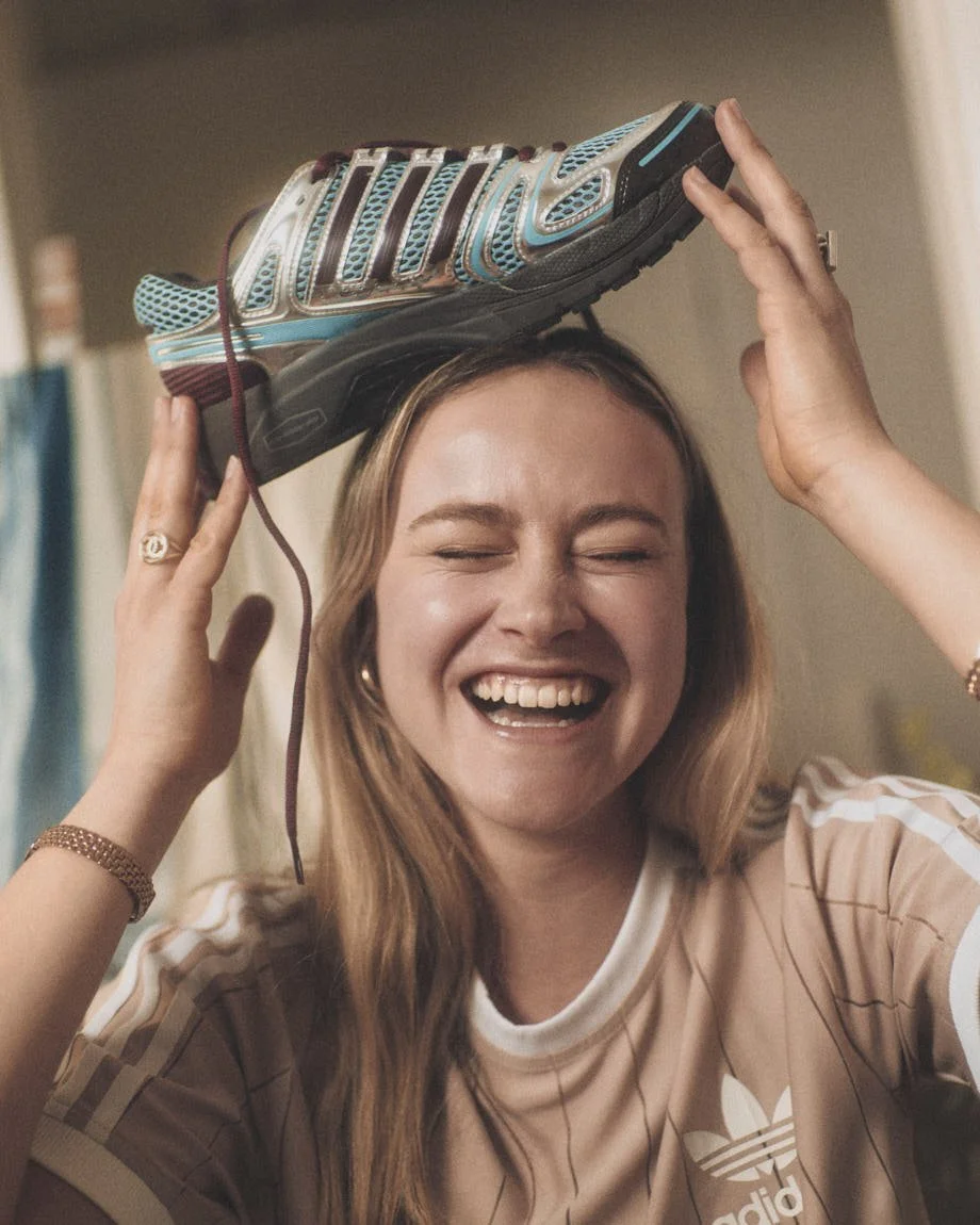 Cosima Kaibel first painted Cover for adidas adistar Control 5 with LE MILE Magazine photo Nicolai Sauer magazine identity issue 40 ss26 Alban E. Smajli Albina Imeri