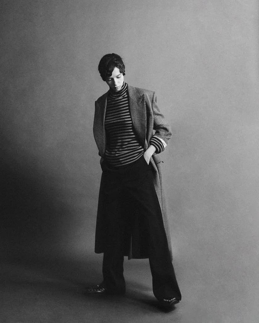 EDITH MARCHIANI FW25 LE MILE Magazine Editorial by lemilestudios Antonio Crotti Edith wears a total look by VALENTINO