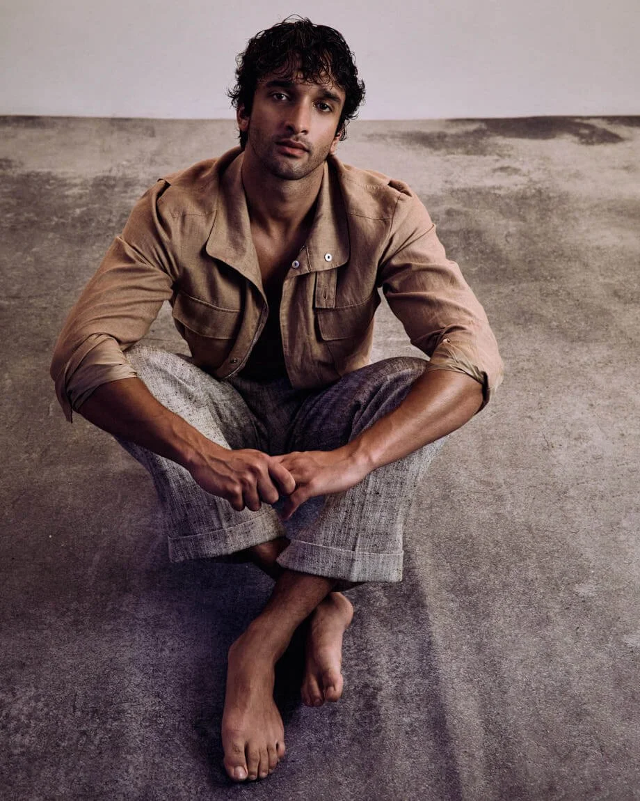 NOAH SAPON Interview SS26 Fashion Editorial for LE MILE Magazine Noah wears a total look by LORO PIANA