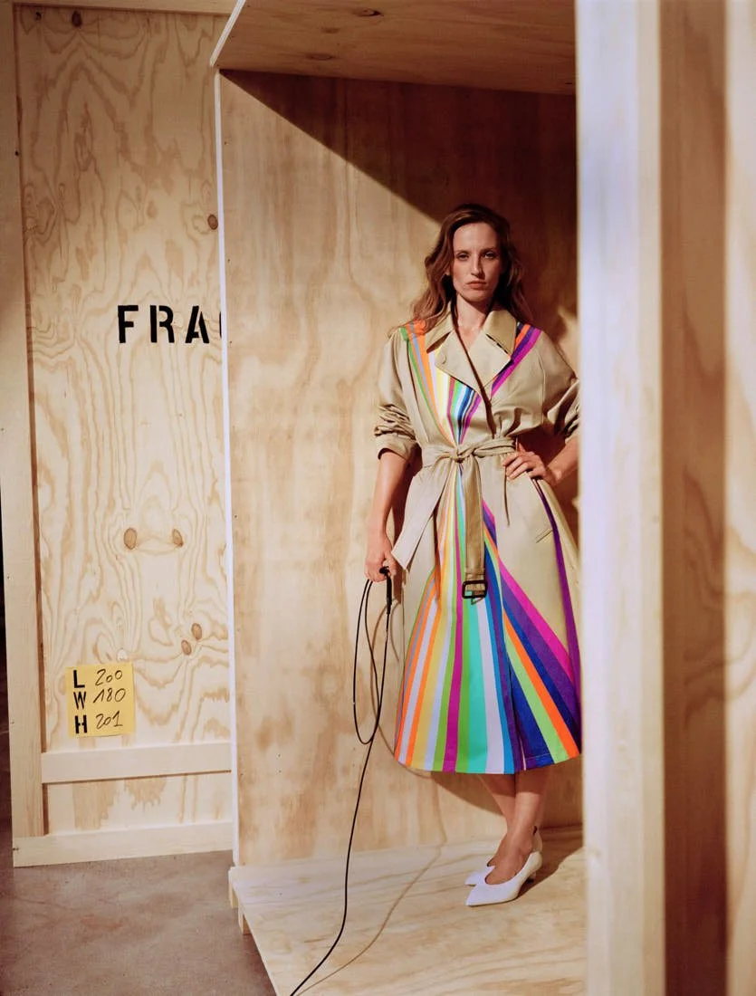 Max Mara Weekend SS26 SIGNATURE COLLECTION A WEEKEND WITH AN ARTIST LE MILE Magazine rainbow coat