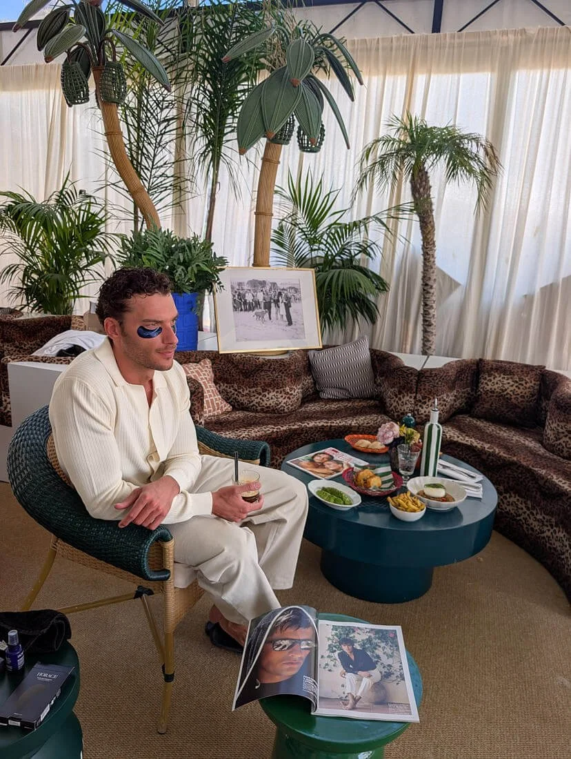 The Personal Edit of Aurelien Muller at Cannes 2026 for Le Mile Magazine. A moment of peace at Chatea de Theoule before the excitement begins.