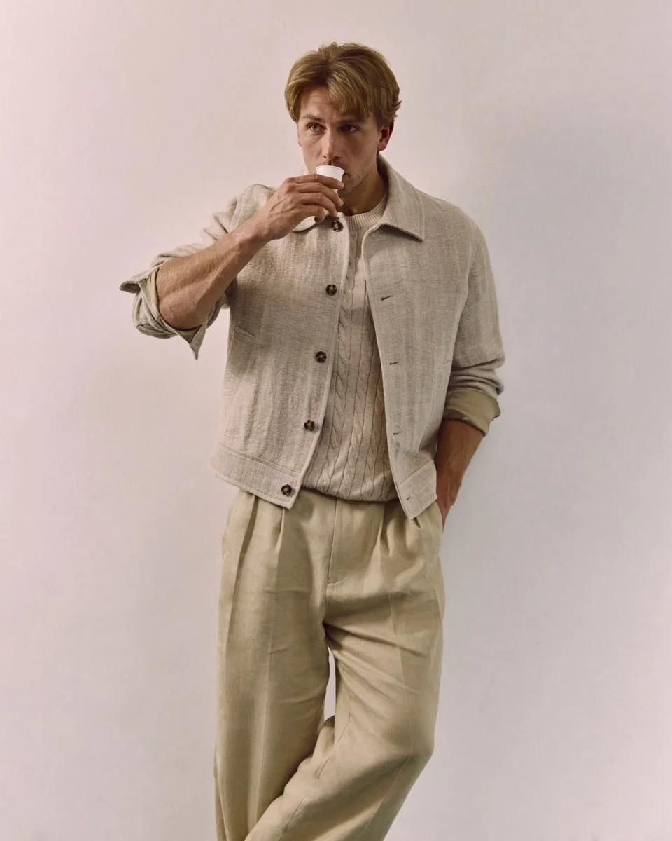 LE MILE Magazine James Yates GANT SS26 Digital Cover James wears a total look by GANT