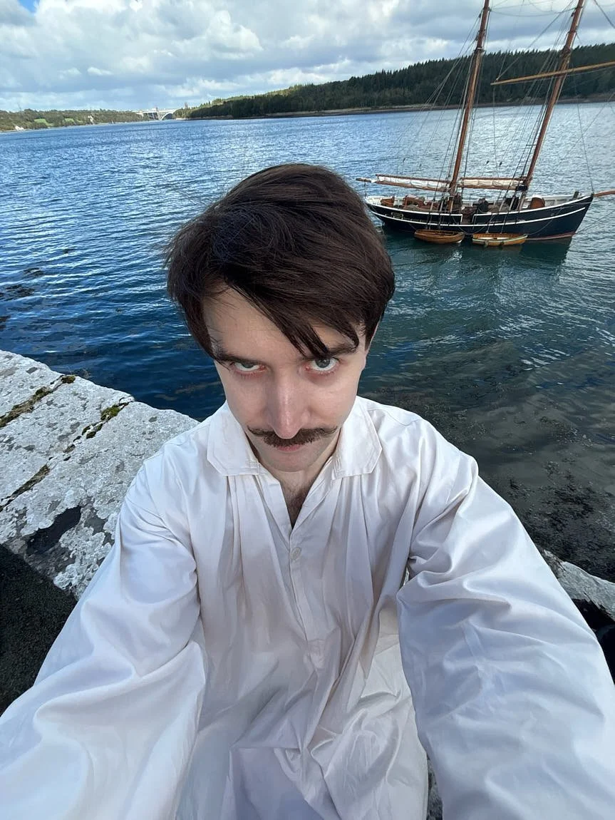 The Personal Edit of Callum Scott Howells Behind the Scenes film Madfabulous for LE MILE Magazine Meet the 5th Marquess of Anglesey and his big old ship folks