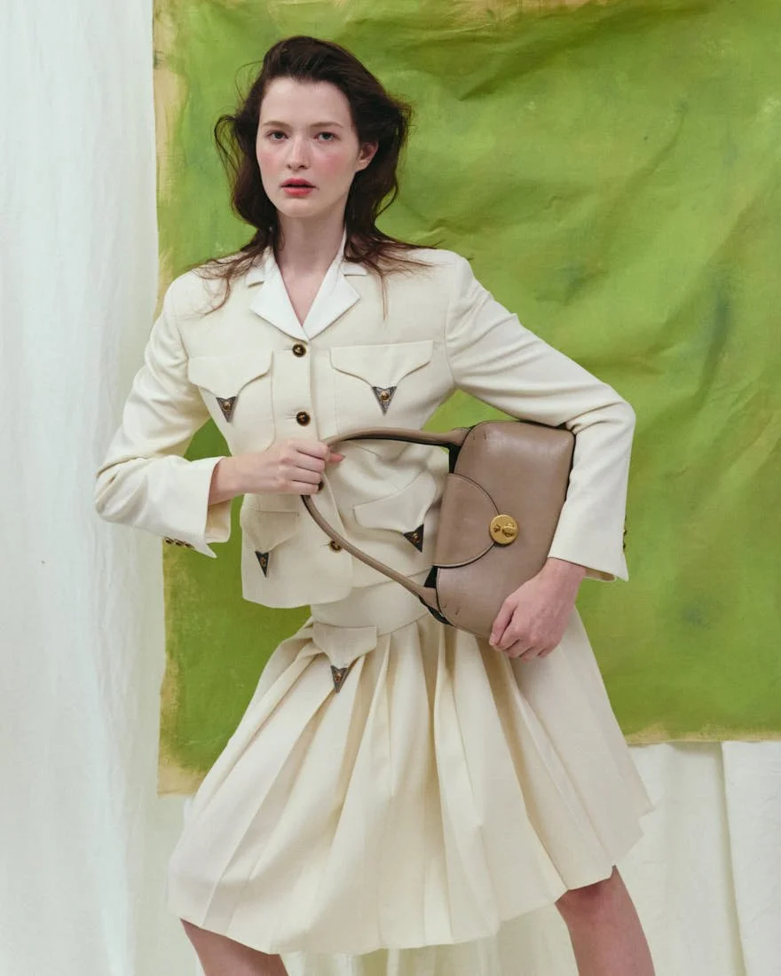 MADDIE STANLEY SS26 Editorial for LE MILE Magazine Maddie wears a total look by VERSACE 