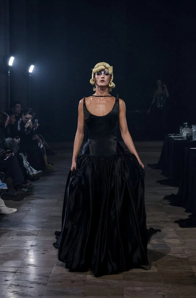 Algieri Paris Fashion Week FW26 LE MILE Magazine lemilestudios runway look dress with keys