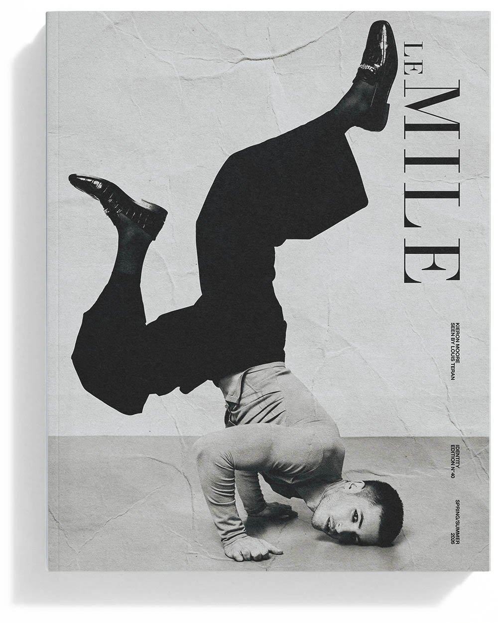 LE MILE Magazine Kieron Moore SS26 Identity Issue Cover Louis Teran SS26 interview with Alban E. Smajli
