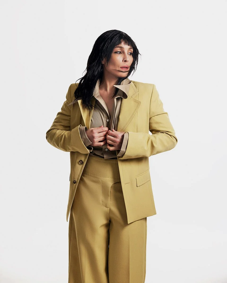 Noomi Rapace Cover Story for LE MILE Magazine Interview with Alban E. Smajli Noomi wears a total look by AMI PARIS