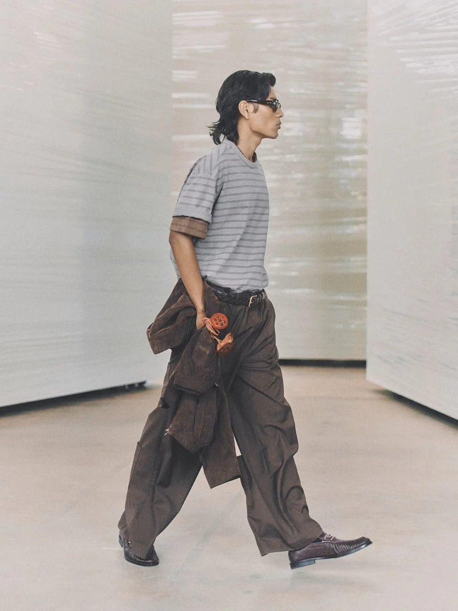 LE MILE Magazine Berlin Fashion Week SS27 editor Klaas Hammer photo Nicolai Sauer Brand William Fan runway look