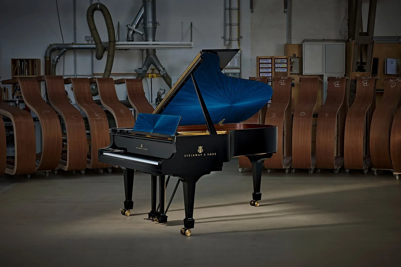 Le Mile Magazine Steinway & Son Straw Marquetry Piano in collaboration with Studio Paelis by Manon Bouvier-Toth