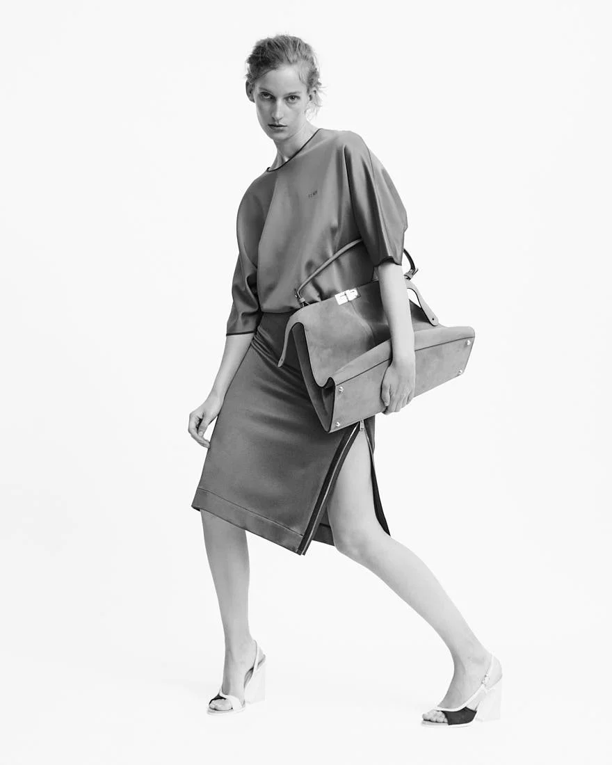 KIRA ALFERINK for LE MILE Magazine Digital Fashion Editorial SS26 photo by Antonio Crotti Kira wears a total look by FENDI