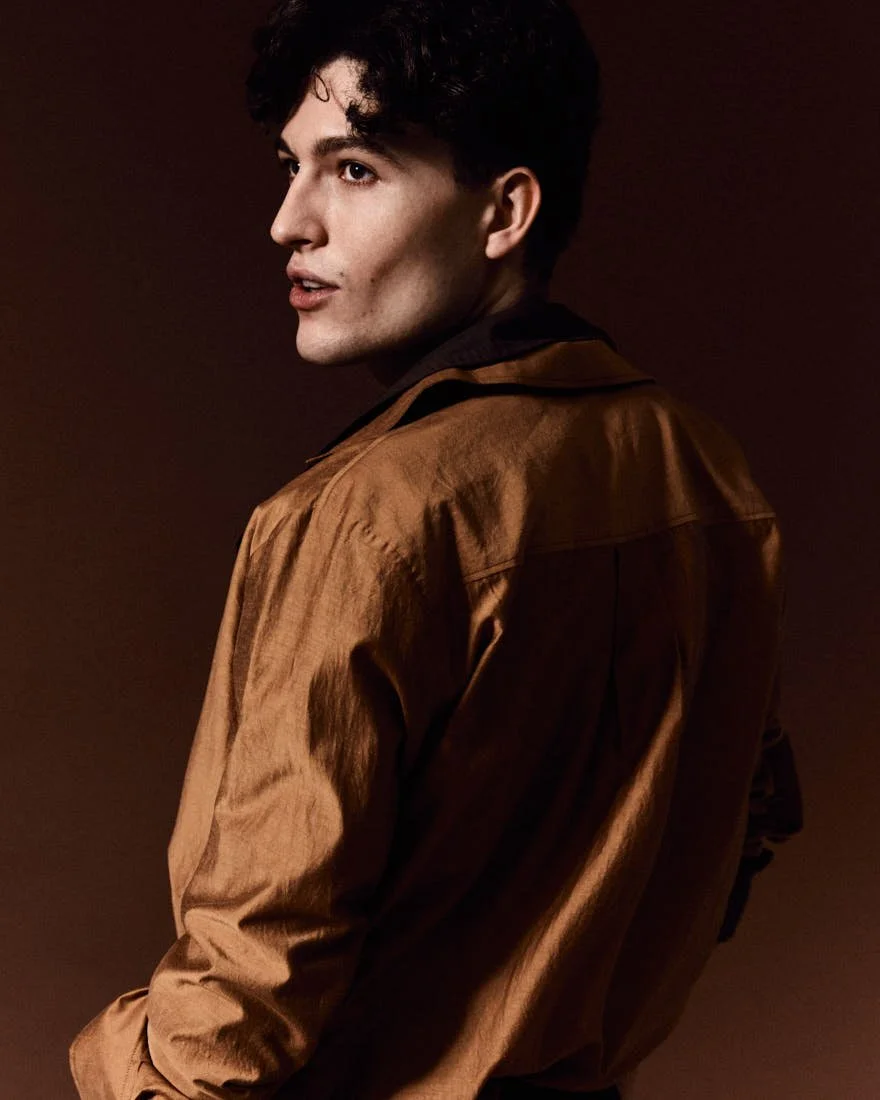 LE MILE Magazine Digital Cover SS26 model LUCA COBELLI photographer Cosimo Buccolieri lemilestudios Luca wears shirts by PAUL SMITH and LABO.ART, and pants by CANAKU