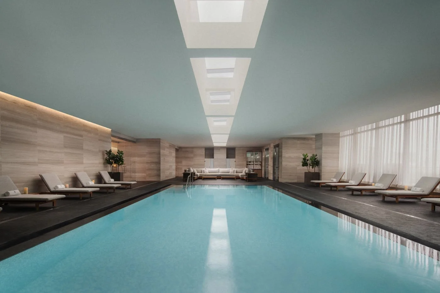 Toronto Four Seasons Hotel LE MILE Magazine Hotel Review Indoor Pool