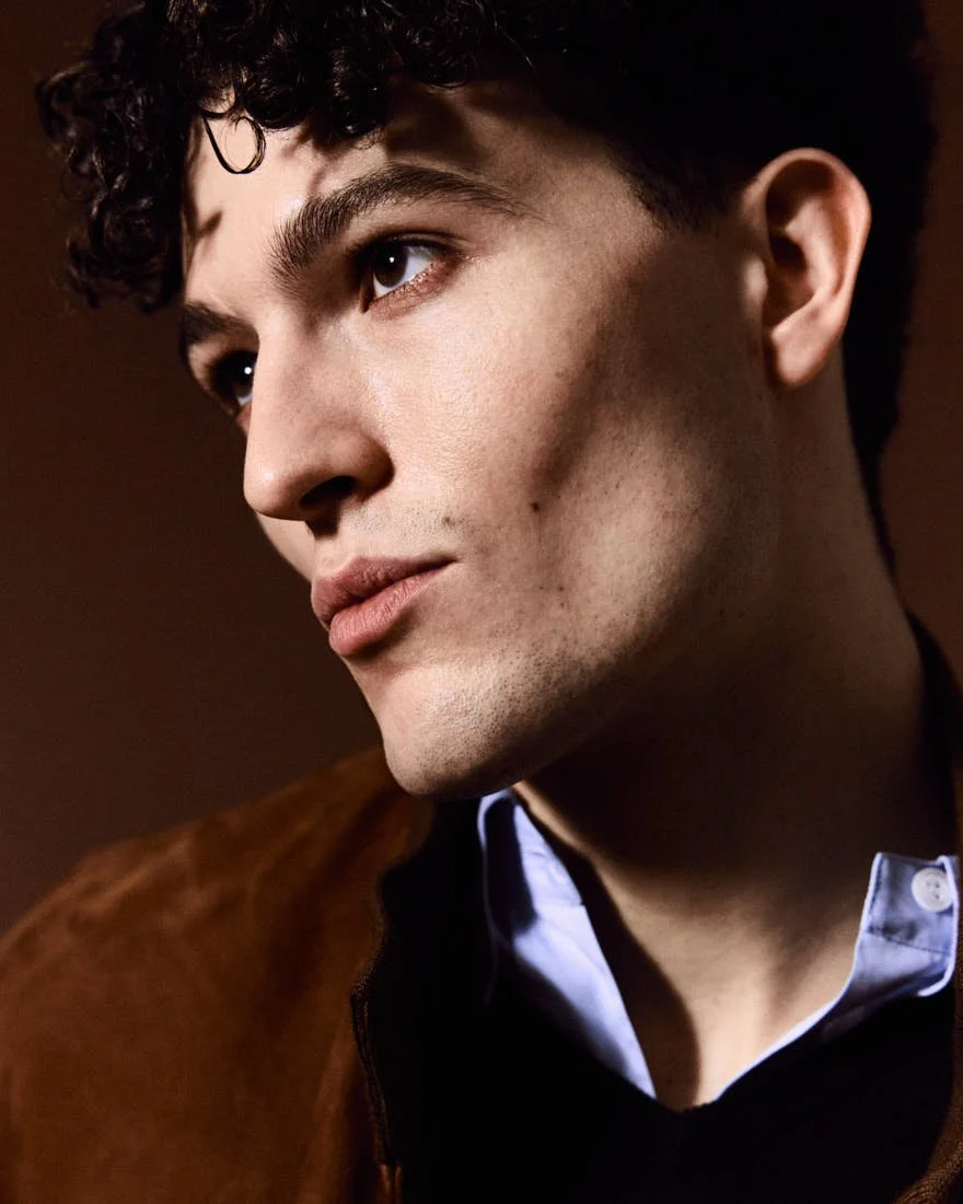 LE MILE Magazine Digital Cover SS26 model LUCA COBELLI photographer Cosimo Buccolieri lemilestudios wearing  total look by MIU MIU