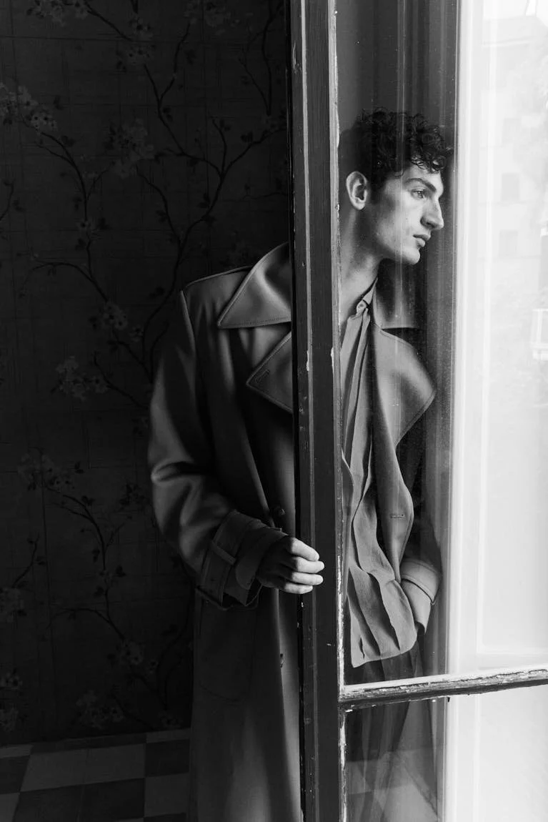 Aaron Shandel for LE MILE Magazine photographer Cosimo Buccolieri Issue 41 FW26 Deja Vu Cover Aaron wears a total look by VALENTINO